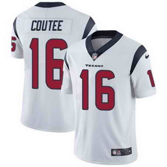 Nike Texans #16 Keke Coutee White Mens Stitched NFL Vapor Untouchable Limited Jersey